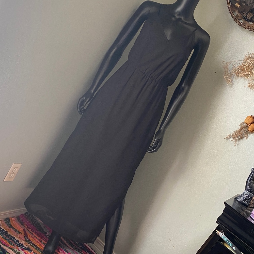 H&M Black Sheer Maxi Dress NWTs